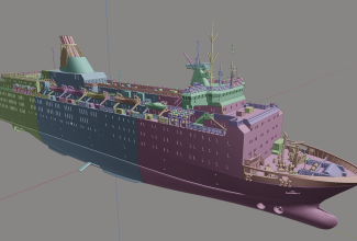 Parvlaeva Estonia kolmemõõtmeline digitaalne mudel